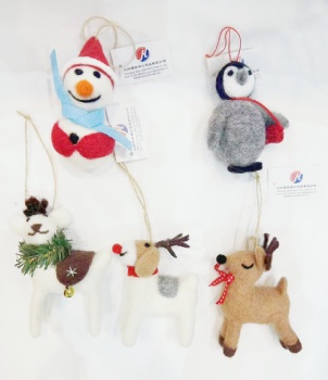 Christmas Felt Gingerbread Man, Ball,Mouse, Animial Hanger