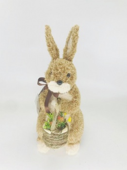 Brown Artificial Fur Bunny