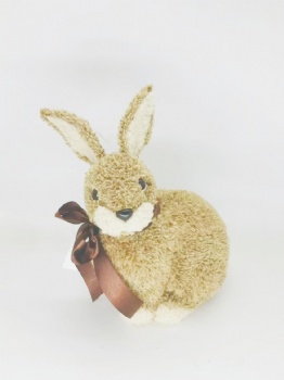 Brown Artificial Fur Bunny