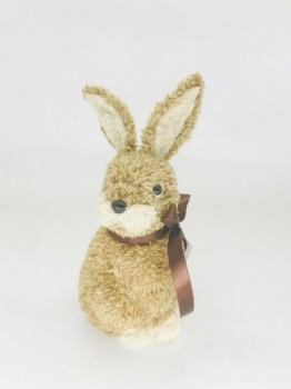 Brown Artificial Fur Bunny