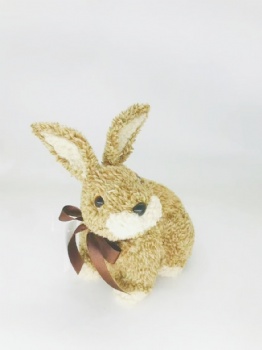 Brown Artificial Fur Bunny