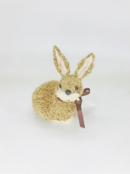 Brown Artificial Fur Bunny