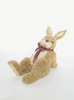 Brown Artificial Fur Bunny